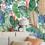 Removable Wallpaper Floral Wall Temporary Wallpaper Nursery Wallpaper Wall Decor Wall Paper Removable Peel and Stick Wallpaper - A612