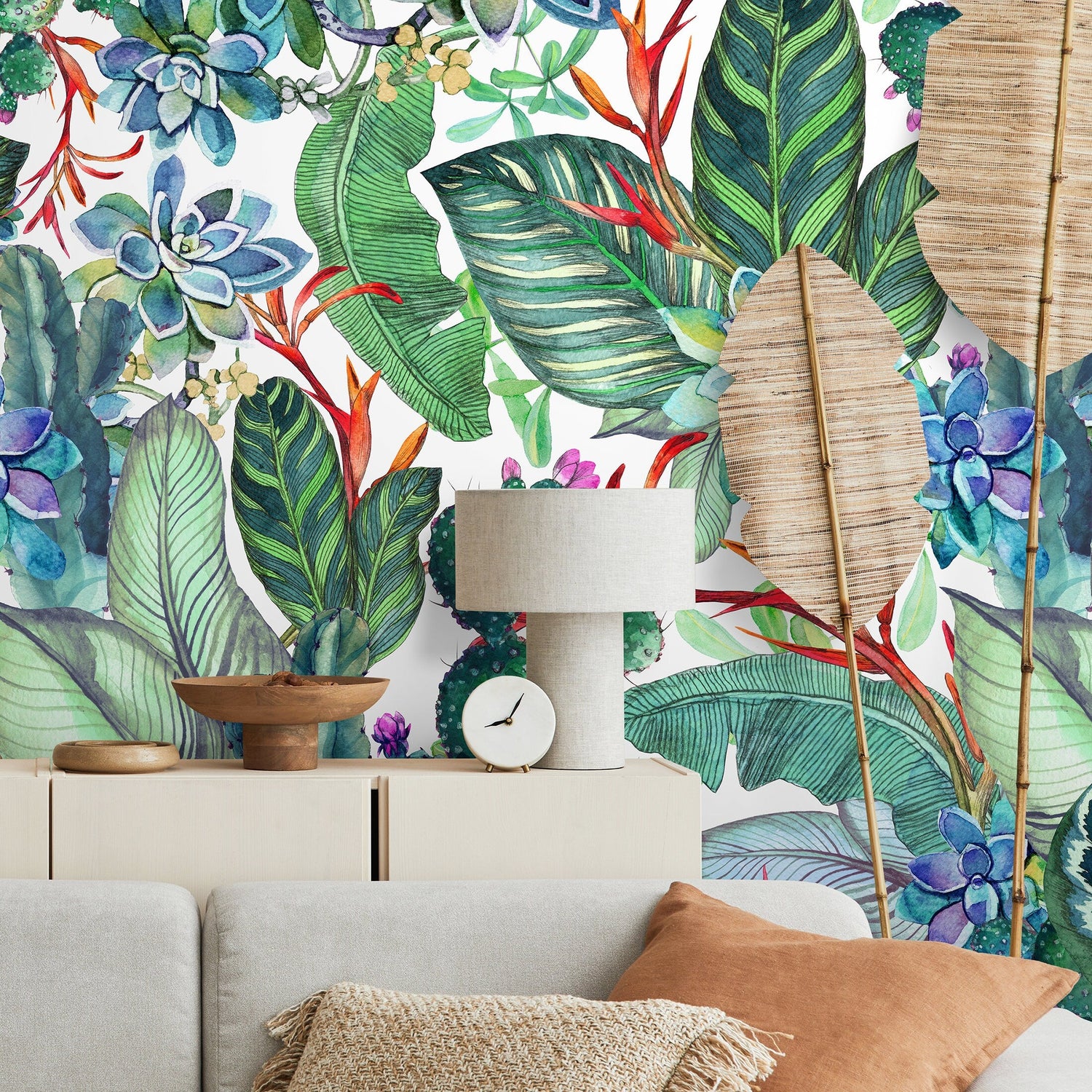 Removable Wallpaper Floral Wall Temporary Wallpaper Nursery Wallpaper Wall Decor Wall Paper Removable Peel and Stick Wallpaper - A612